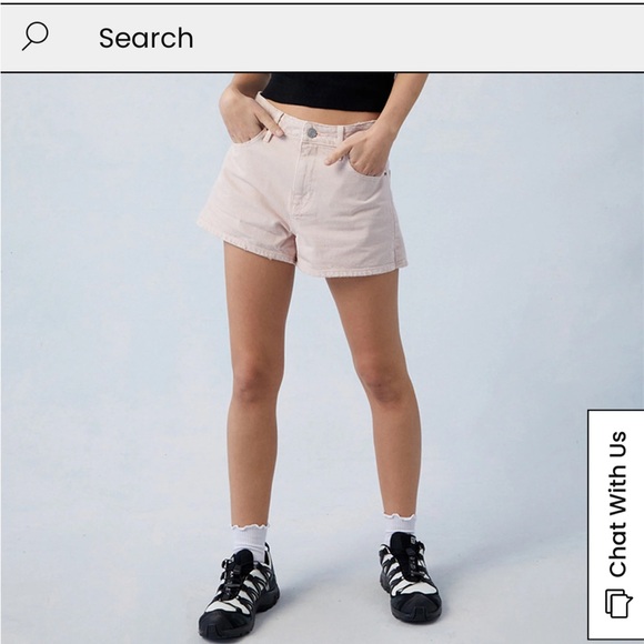 EUC PacSun Pink High Waisted Denim Festival Shorts - Picture 3 of 11